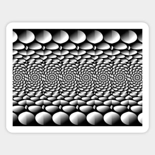 Abstract monochrome pattern Sticker
